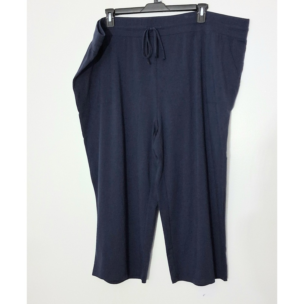 Belle by Kim Gravel Pants Women's Size 3XP Petite TripleLuxe Knit Cropped Pullon